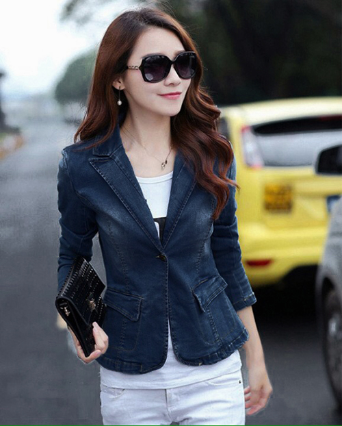 ÁO KHOÁC JEAN NỮ CỔ VEST